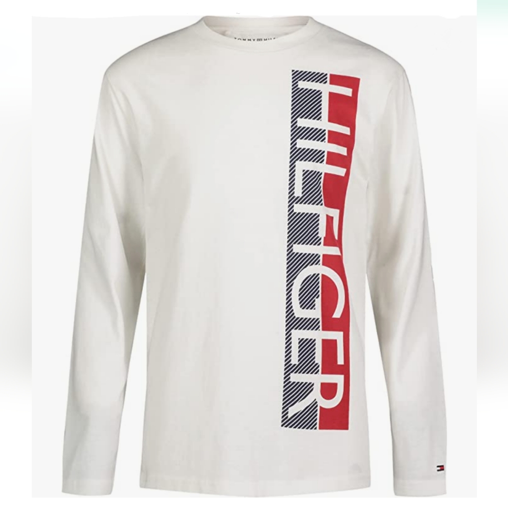 TOMMY HILFIGER Boys Graphic Long Sleeve Tee Shirt